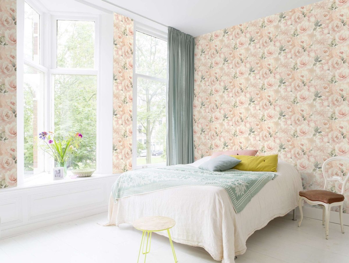 Шпалери Rasch Peonies 582314 в інтер'єрі