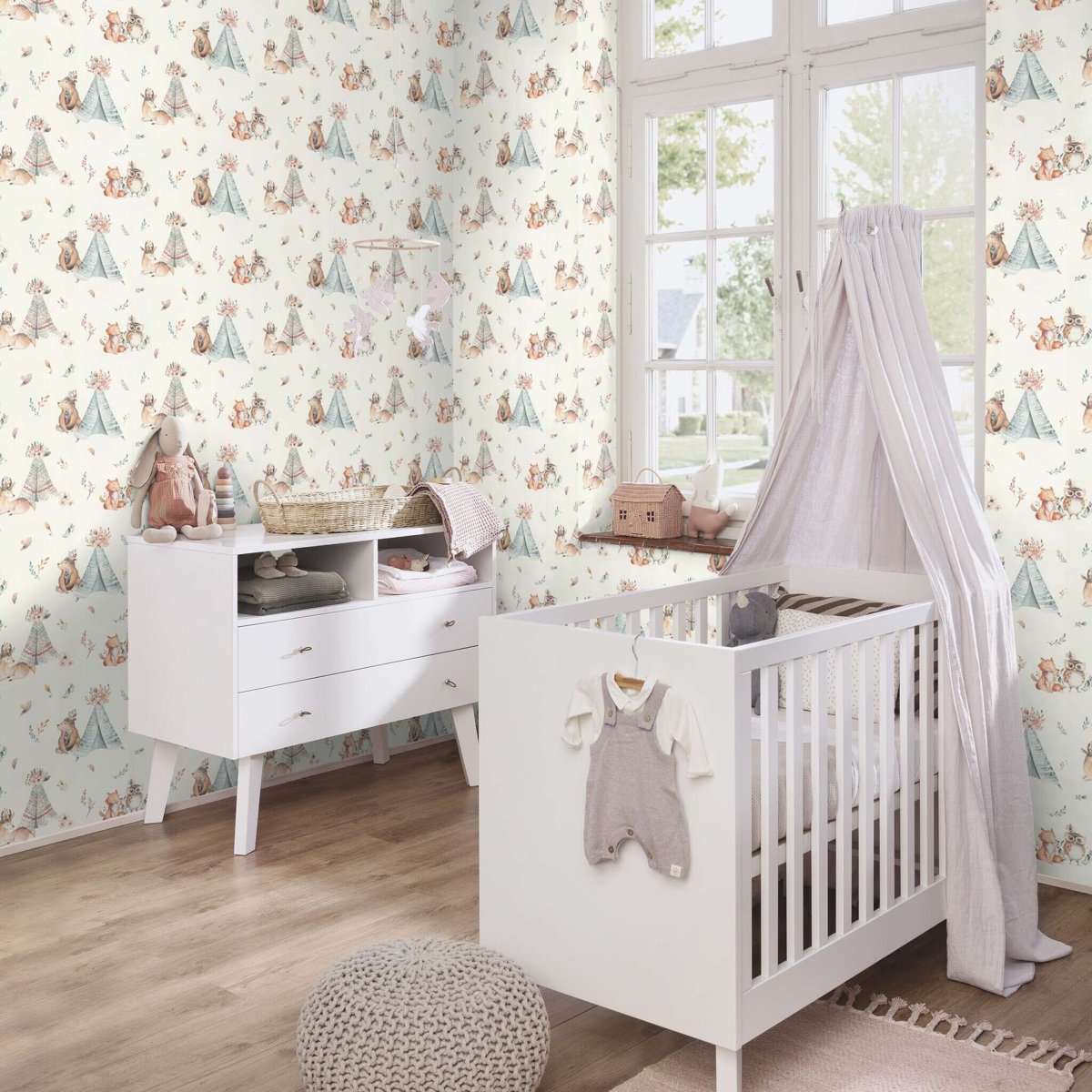 Шпалери Rasch Kids World 2 301410 в інтер'єрі