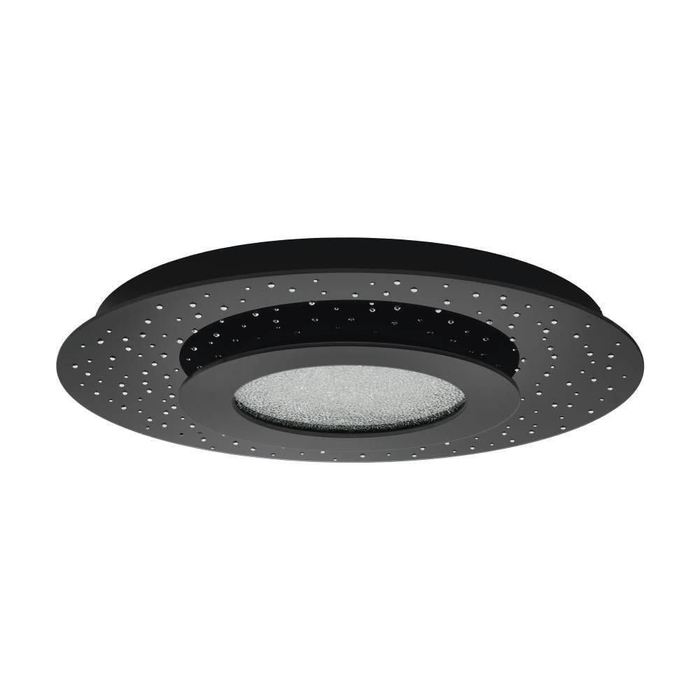 EGLO Світильник стельовий/1 24W LED чорний/кришталь "Азуррека"