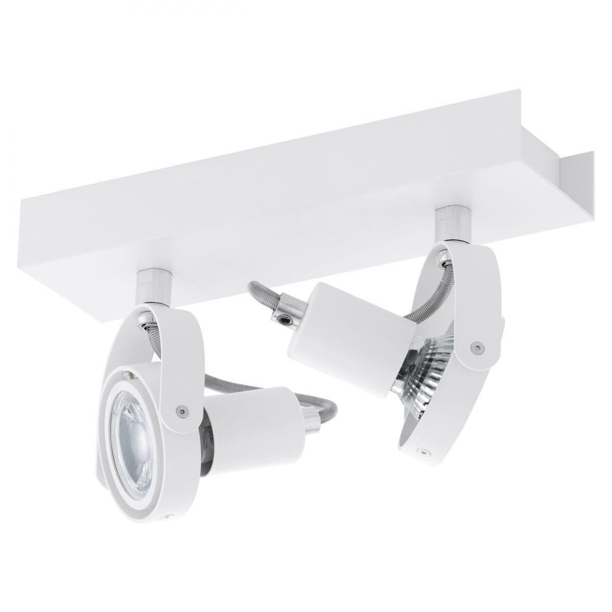 EGLO Світильник стельовий/2 5W GU10 LED білий "Новоріо 1"